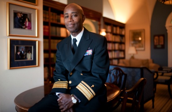 Senate Chaplain Barry Black is photographed in his Capitol office. (Getty/Tom Williams/Roll Call) 