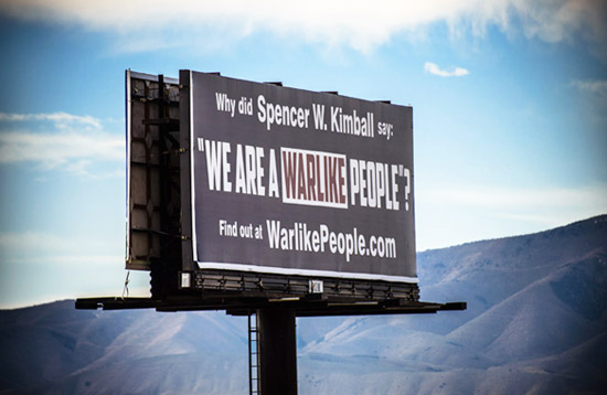 We Are Warlike People Billboard