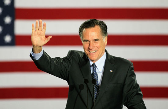 Mitt Romney Holds Primary Night Gathering