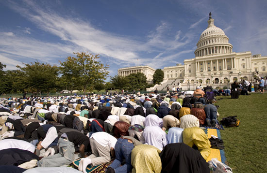 Muslims Pray at U.S. Captiol