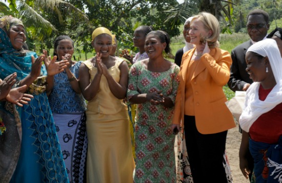 Hillary Clinton in Tanzania